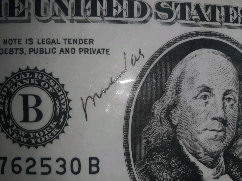 Fake $100 Bill Hand Signed By Muhammad Ali - Image 2 of 3