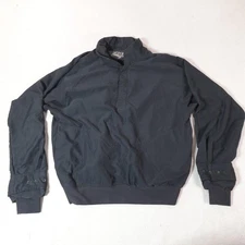 Zero Restriction Windshirt Mens Medium Black Golf Pullover Mock Neck Made in USA