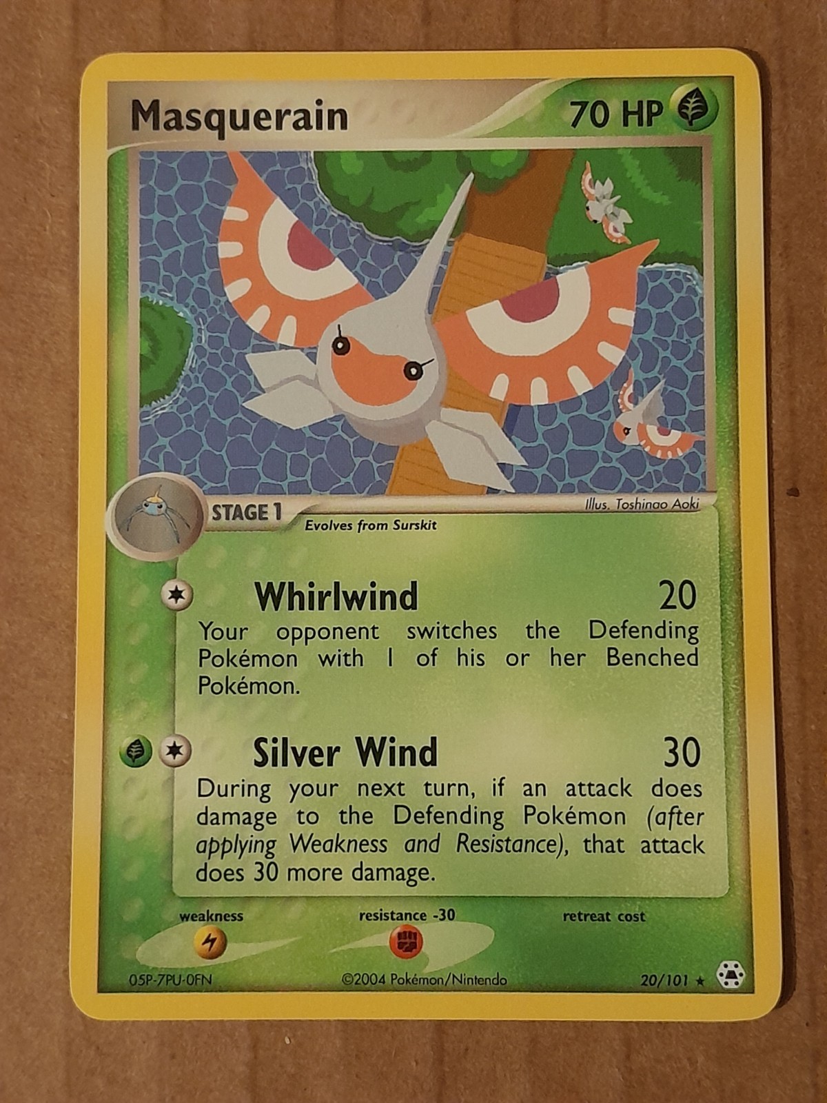 Pokemon Masquerain 20/101 Hidden Legends NM-MT See Pictures