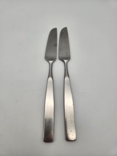 TOWLE Stainless Lauffer BEDFORD Set Of 2 DINNER KNIVES 8 1/4" Holland Satin - Picture 3 of 4