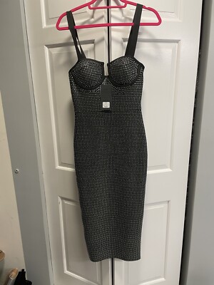 Akira sparkle studded body con dress NWT SZ M | eBay