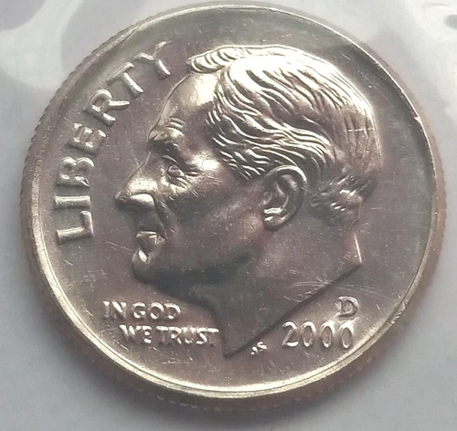 2000 D Roosevelt Dime Gem BU 10c US Coin Still In CELLO FREE SHIPPING 🇺🇸