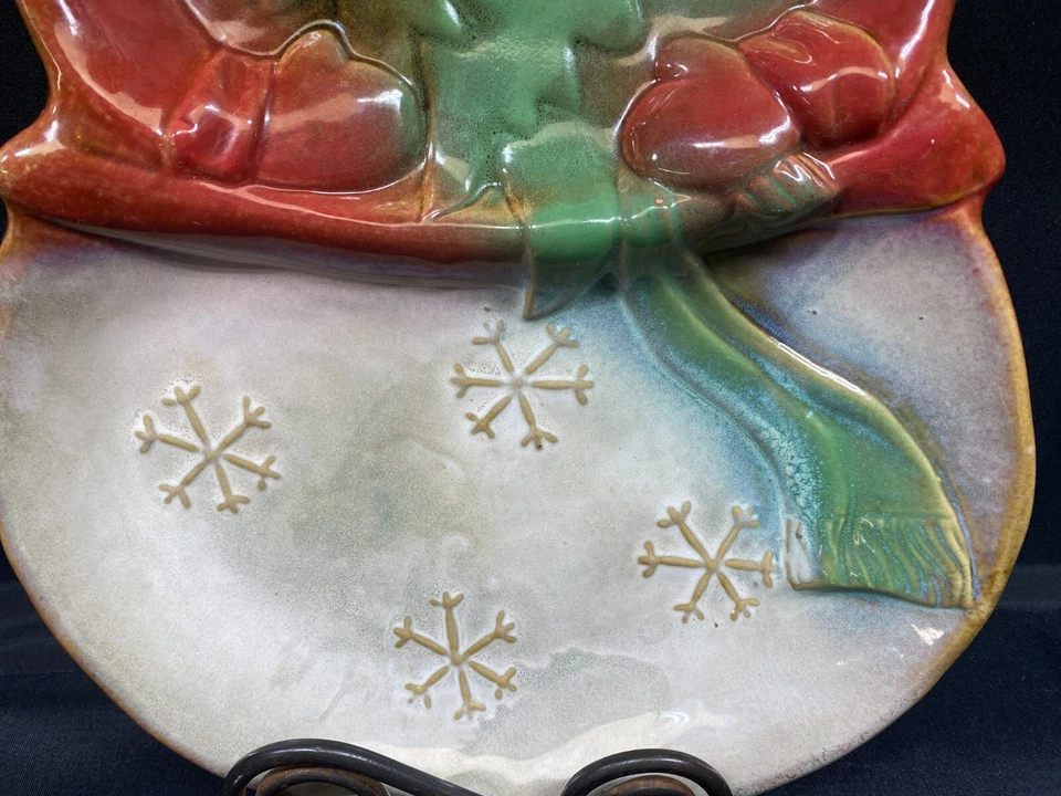 Target Home "SNOWMAN" Stoneware ~ 3 Section Serving Tray / Dish ~ 16" x 10" - Image 4 of 4