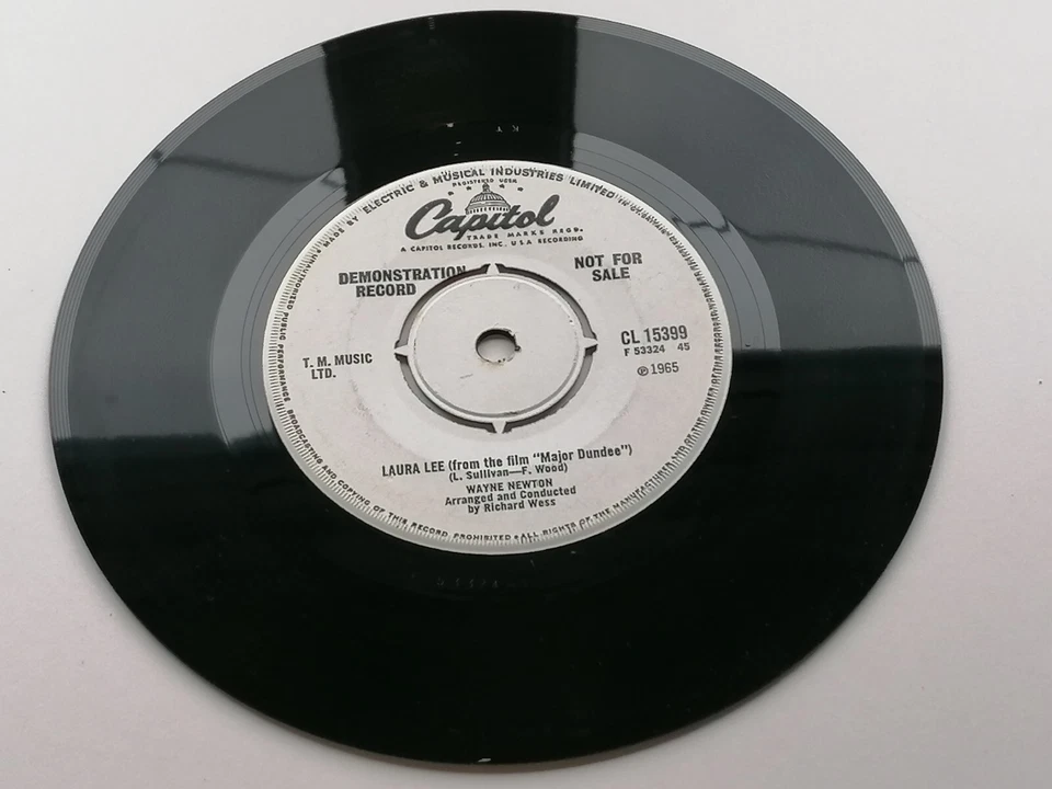 WAYNE NEWTON UK 45 CAPITOL DEMO I'LL BE WITH YOU IN APPLE BLOSSOM TIME - Image 4 of 4
