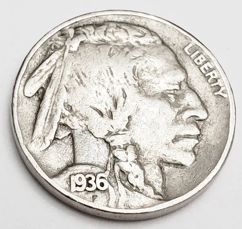 1936 P INDIAN HEAD "BUFFALO" NICKEL AVE CIRCULATED **FREE SHIPPING**