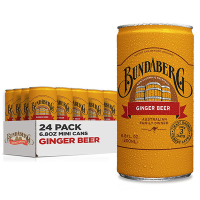 Ginger Beer, 6.8 fl oz Cans, (24 Pack)
