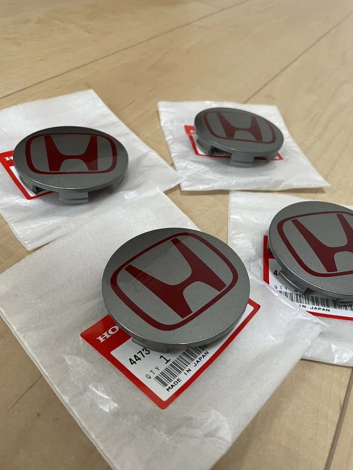 INTEGRA DC5 TYPE-R RSX ACURA CIVIC FD2 TYPE-R WHEEL CENTER CAP 4 SET OEM JDM - Image 2 of 4