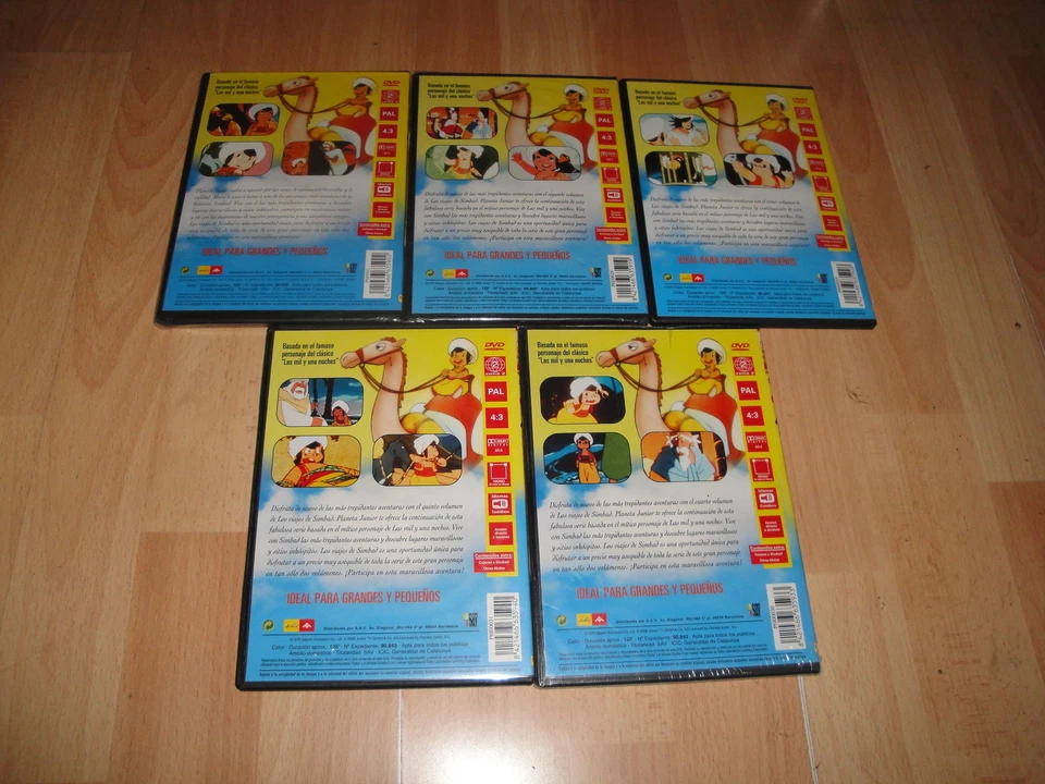 LOS VIAJES DE SIMBAD 1ª TEMPORADA ANIMACION EN DVD CON 21 EPISODIOS Y 5 DISCOS - Imagen 2 de 2