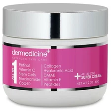 All In One Super Anti-Aging Cream for Face with Retinol, Vitamin C, Stem Cell...