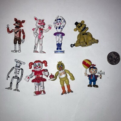 Five Nights at Freddy's FNAF Sister Location Minifigures 2  Mini Figure Lot (8)
