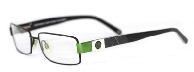 COCO SONG LOGICAL SONG 2 Brille Schwarz/Grün glasses lunettes FASSUNG