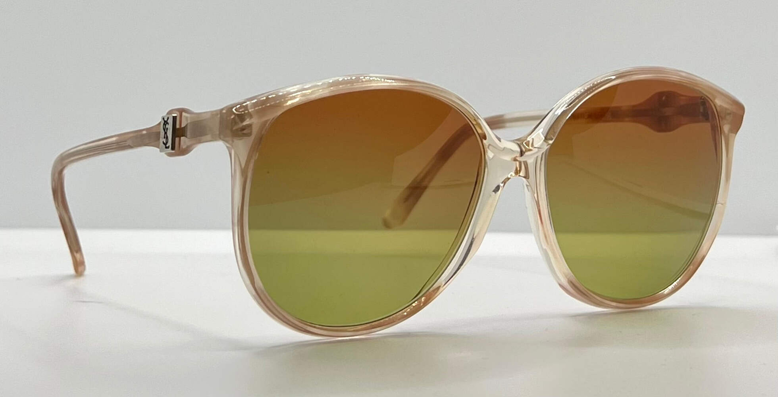 YVES SAINT LAURENT 781 Occhiali da sole vintage oversize Nuovi lenti sfumate personalizzate