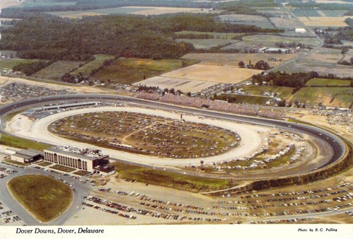 1970 Delaware Dover downs International Speedway Horse Racing Postcard ...