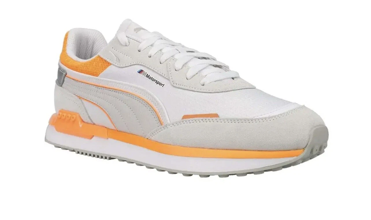 Scarpe da ginnastica Puma 306975 02 BMW MMS City Rider da uomo bianche casual taglia 12