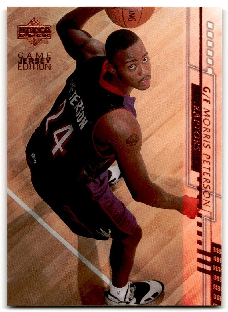 2000 01 Upper Deck Game Jersey Edition Morris Peterson Rookie