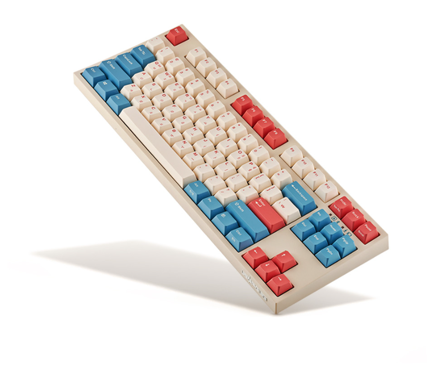 Leopold FC750RBT Coral Blue Wireless Mechanical Keyboard Eng+Kor