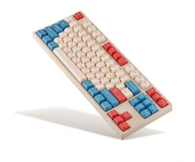 Leopold FC750RBT Coral Blue Wireless Mechanical Keyboard Eng+Kor