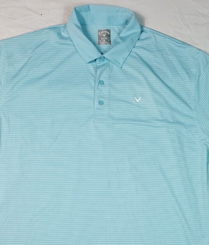 Callaway Herren Poloshirt Blau Kurzarm Opti Dri Golf Größe XL - Bild 2 von 4