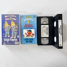 Bananas in Pyjamas & Sesame Street VHS Lot – Wish Fairies & Ernie’s Big Mess – R