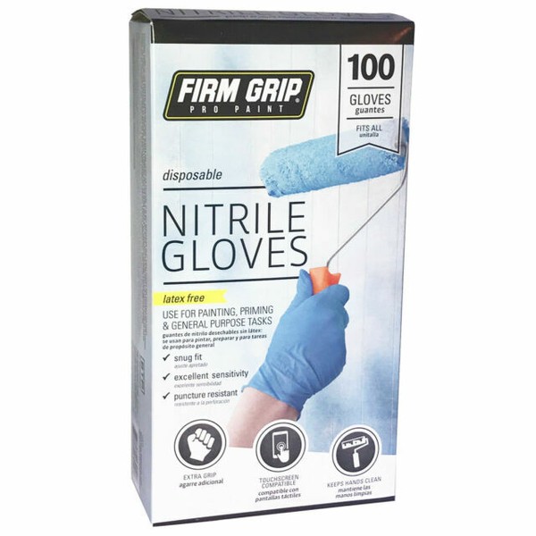 Firm Grip Nitrile Glove 100 Count Lightly Powdered Easy to Use