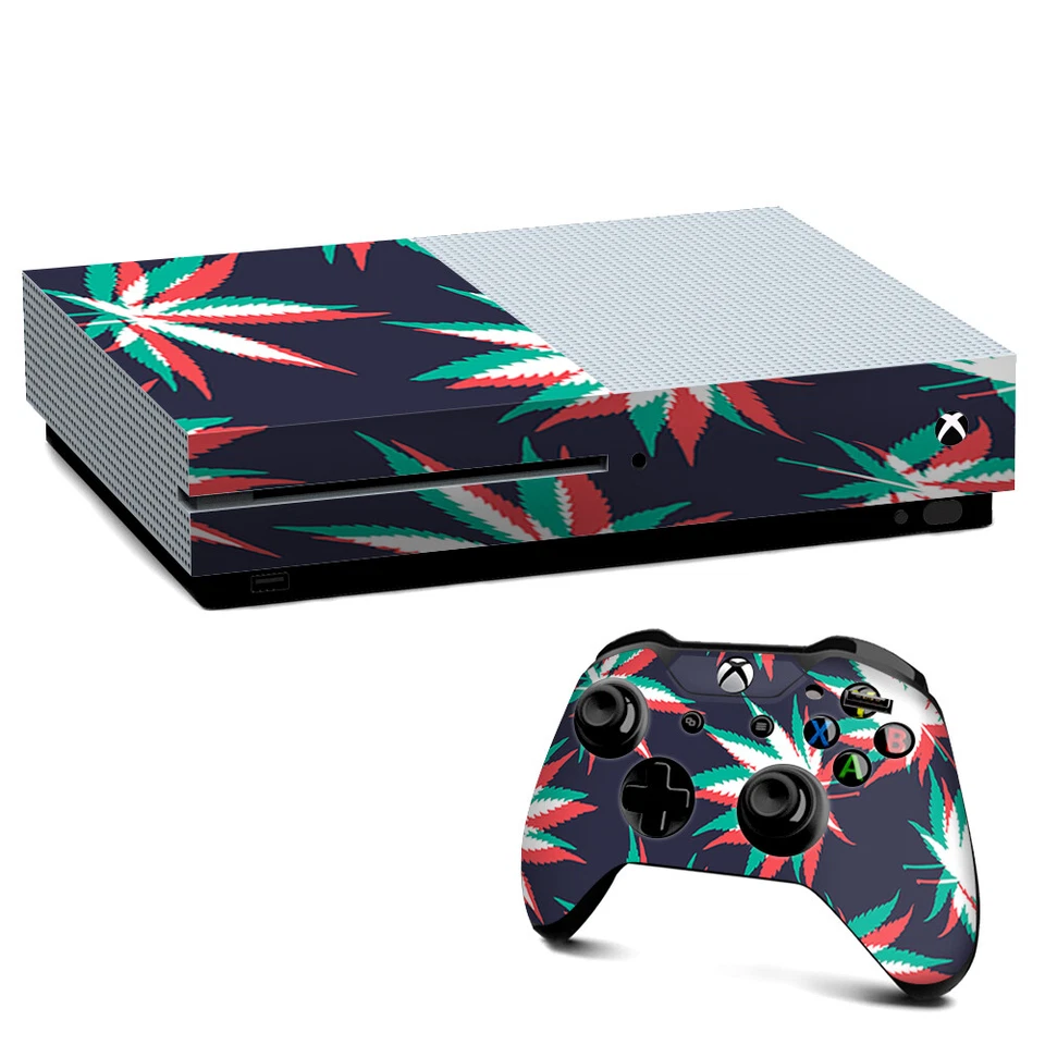 ITSASKIN Xbox One S Console Skins Decal Wrap ONLY 3D Holographic Weed Pot Leaf
