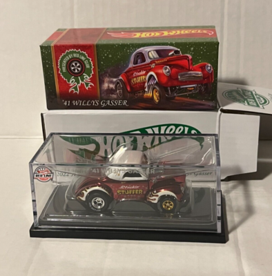 Hot Wheels 2022 Collectors RLC Exclusive '41 Willys Gasser Holiday