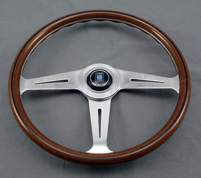 Nardi Classic Wood Steering Wheel 367mm Polished Side Spokes