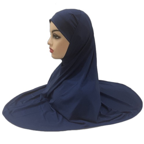 2 Piece Muslim Women Headscarf Shawl Scarf Hijab Wrap Headwear Amira Islamic - Picture 47 of 64