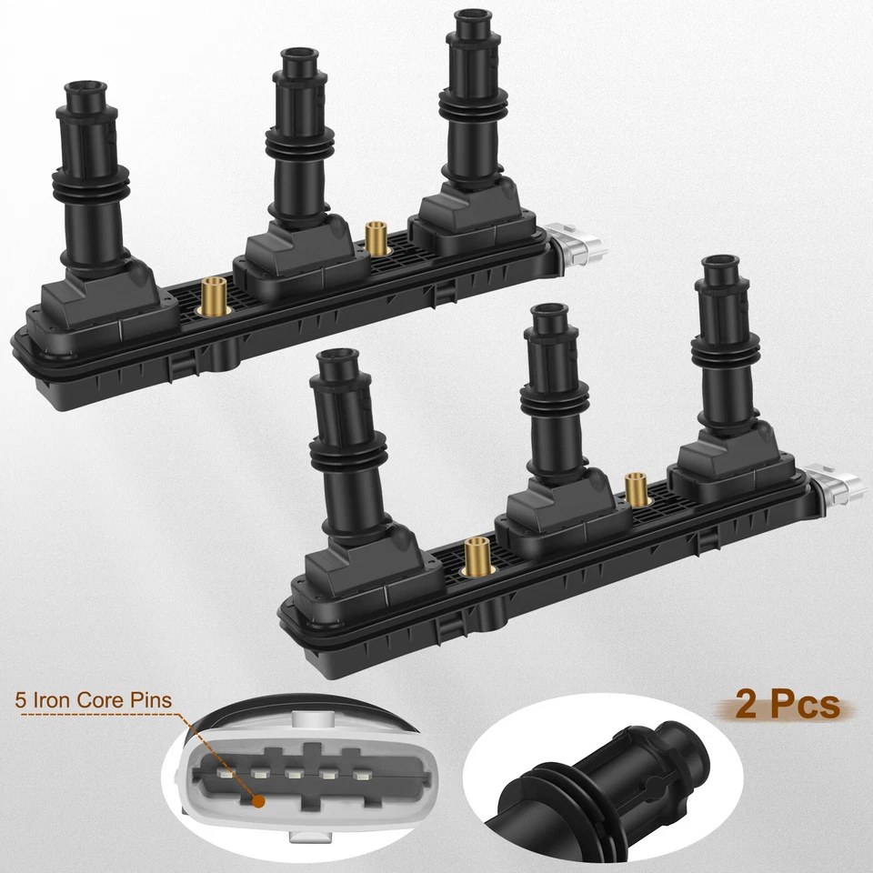 2 bobinas de encendido para cilindros Saturn LW200 LW300 2001-03 Vue 2002-03 #2,4,6 Foto 2 de 4