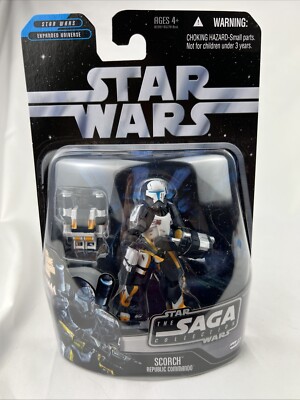 Star Wars The Saga Collection 3.75  Scorch Republic Commando Action Figure - NEW
