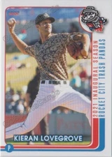2021 Rocket City Trash Pandas Kieran Lovegrove RC Rookie Los Angeles Angels