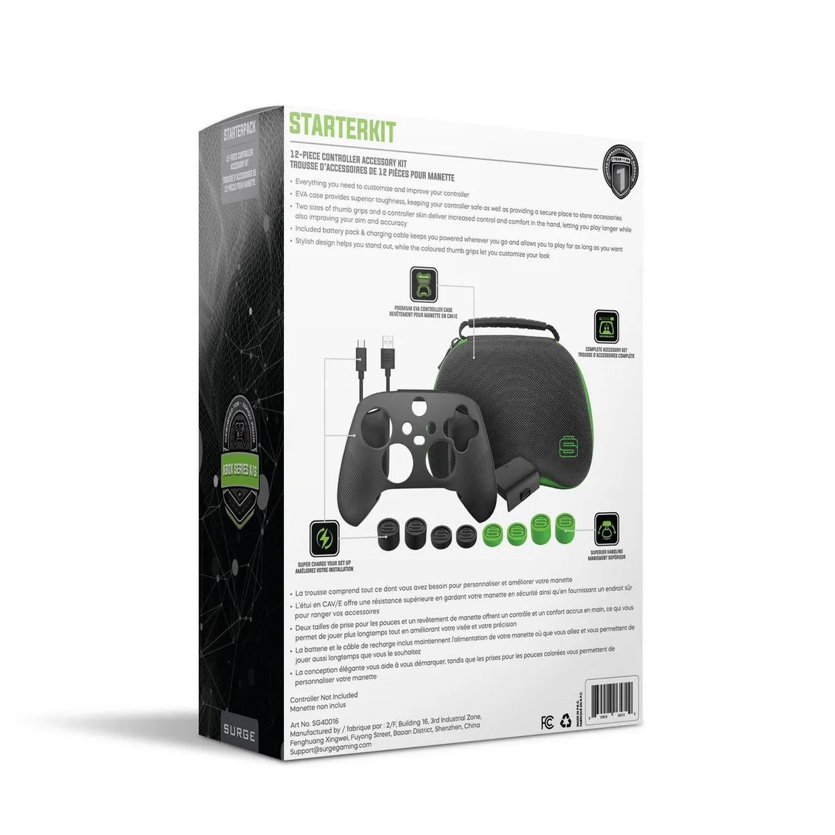 Kit de protection complet pour manette Xbox Series X