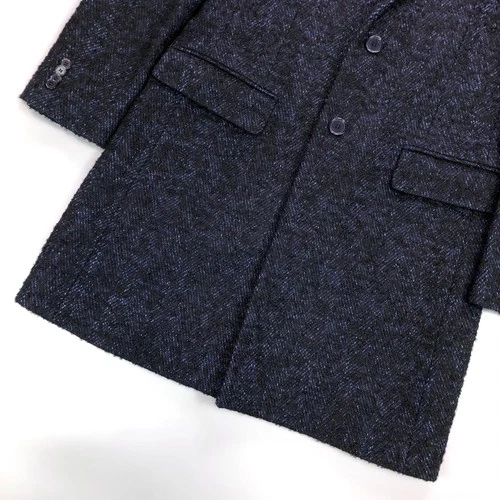 MACKINTOSH PHILOSOPHY Chester Coat Size 40 Wool Blend Navy Made in Japan image 4