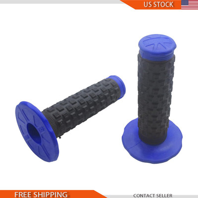 Universal Motorcycle Handlebar Grip 7/8 22MM CNC Aluminum Soft RubberColor: Blue