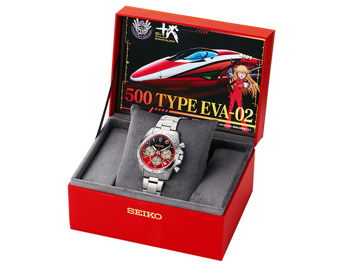 P PREMICO x SEIKO Evangelion Shinkansen Collab Watch 500 TYPE EVA