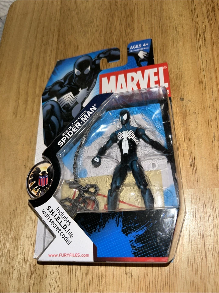 "Disfraz negro Spider-Man serie 1 #018 Hasbro 2008 Universo Marvel 3,75""" Foto 2 de 4