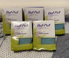 Buf-Puf BODYMATE Body Sponge ( 5 pack ) green Sealed Pack *On Sale