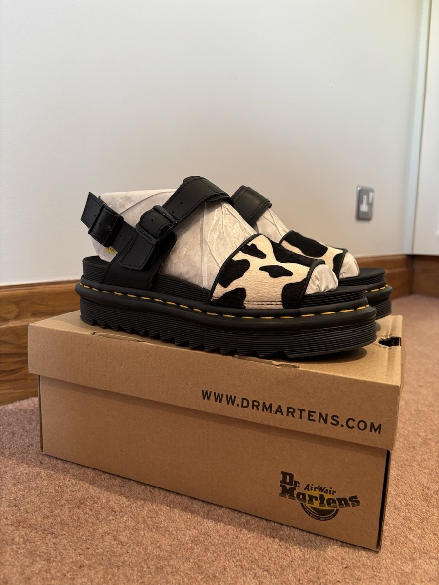 Marten Voss Hair On Cow Print Sandals Size EU 38 UK