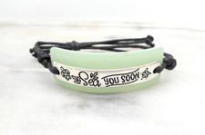 Bohemian Sea Glass Bracelet Beach Theme Sea You Soon NEW