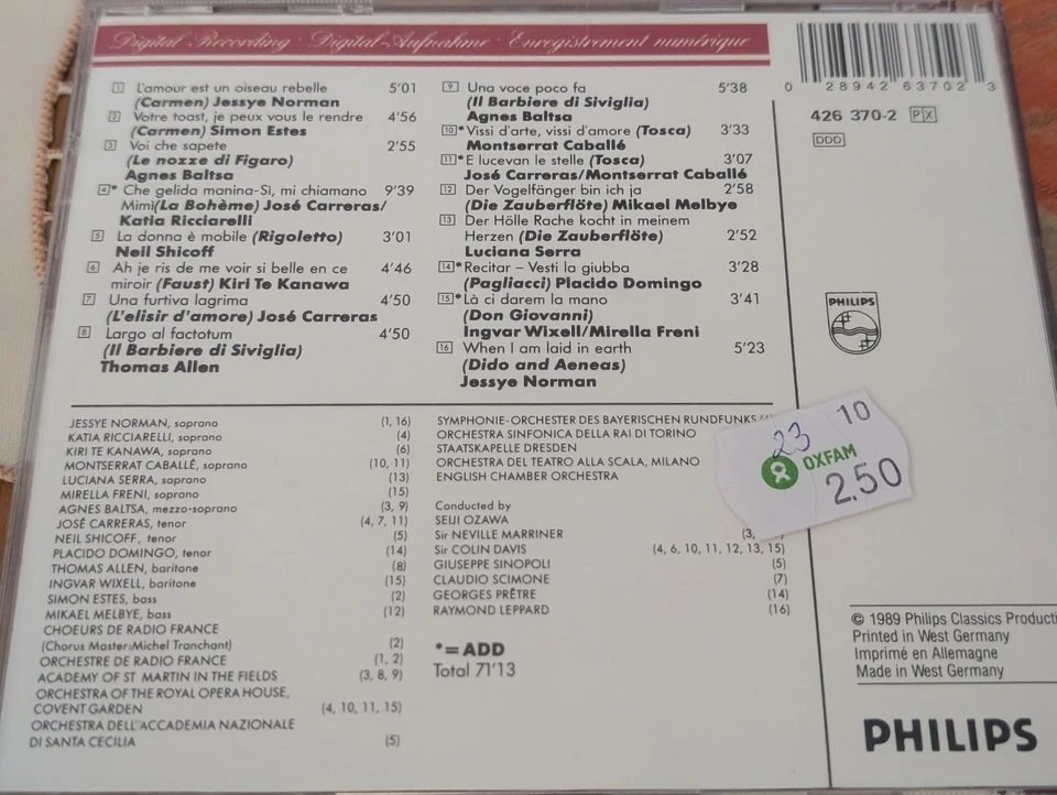 Various - Opera - 1989 Special Catalogue CD Jessye Norman Agnes Baltsa Ricciarel - Bild 4 von 4