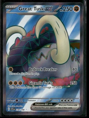 Great Tusk ex 230/198 SV01: Scarlet & Violet Base Set Holo