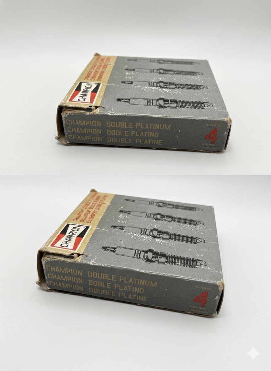 Champion 7437 Double Platinum Spark Plugs - Set of 4  New in Box  Part #7437