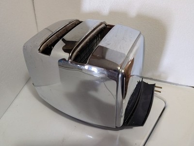 Sunbeam Auto Drop Chrome Toaster 2 Slice 20-3 AG Clean Working 