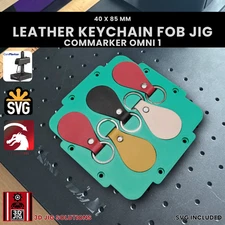 ComMarker Omni 1 Leather Key Fob Jig | 150mm Lens | Laser Fixture