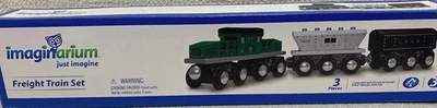 Imaginarium Freight Train Set 3 Piece Compatible w Thomas Brio Wooden Sets - Image 1 of 4