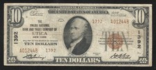1929 $10 Utica, NY Type 2 National Bank Note Oneida County New York v2448
