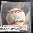 Nolan Ryan signed  baseball JSA COA Authentication