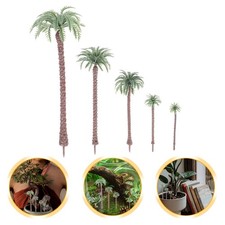 25 Pcs Miniature Palm Trees Craft Model Ornaments Small Desk Decoration