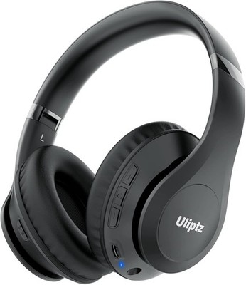Uliptz Bluetooth Over-Ear Kopfhörer kabellos 65 Std. Akku 6 EQ Modi HiFi Stereo 