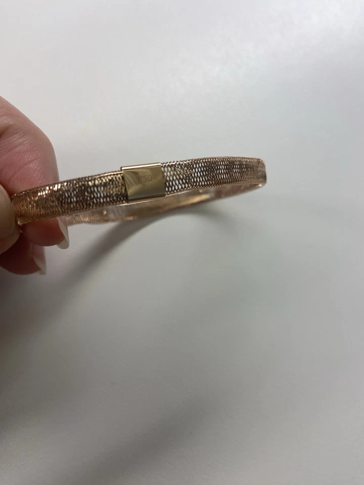 Эластичный браслет из розового золота 18 карат с 750 штампами 1,7 г - Изображение 2 из 4